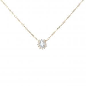 750YG アクアマリン ネックレス