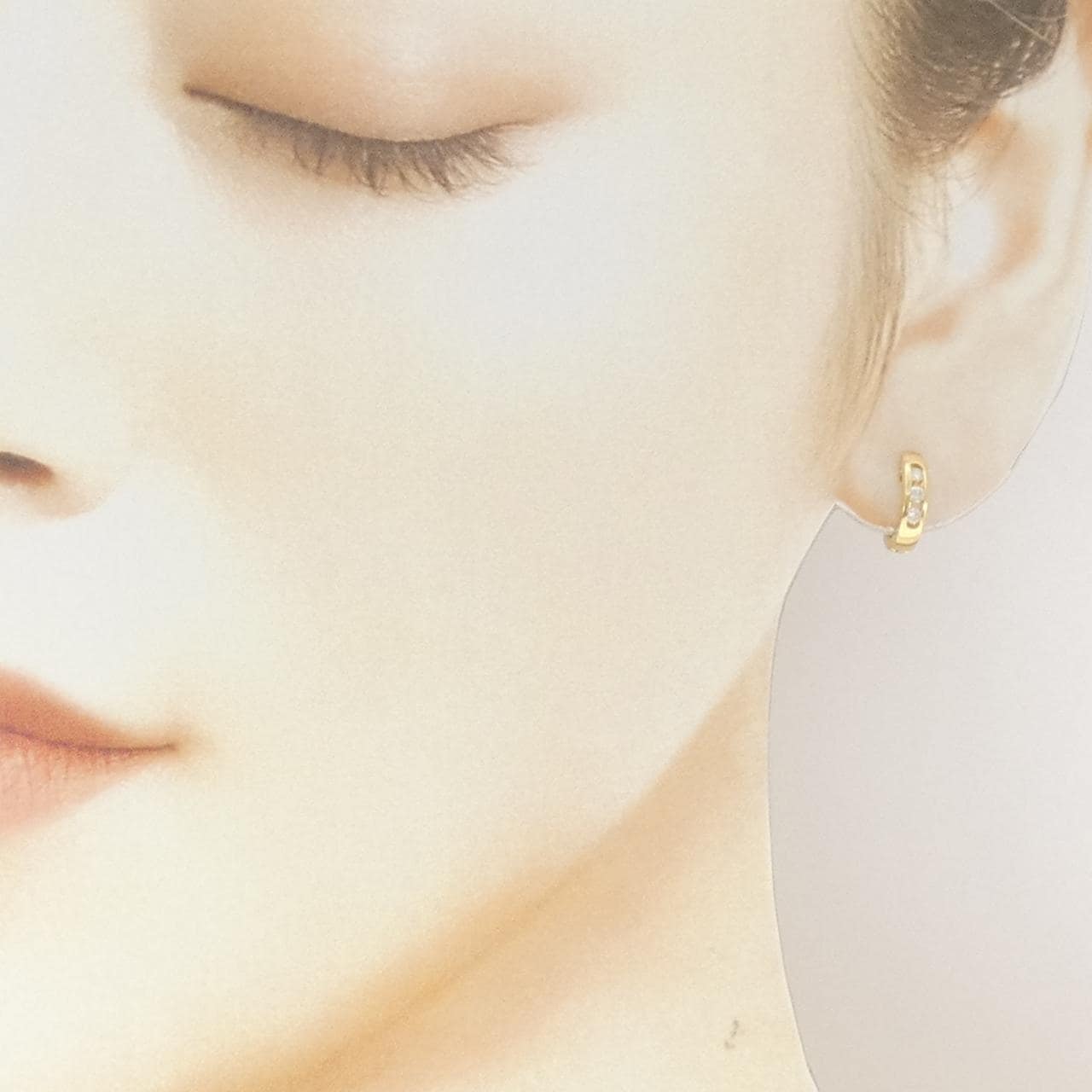 K18YG ダイヤモンド ピアス 0.12CT