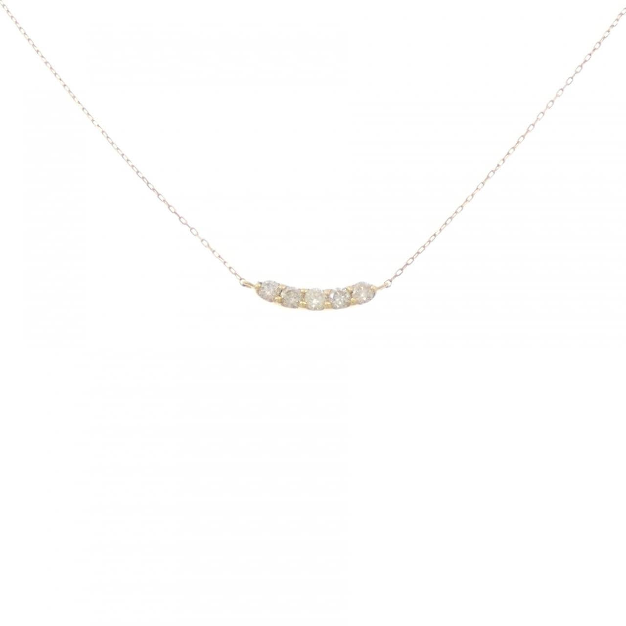 K18YG ダイヤモンド ネックレス 0.20CT