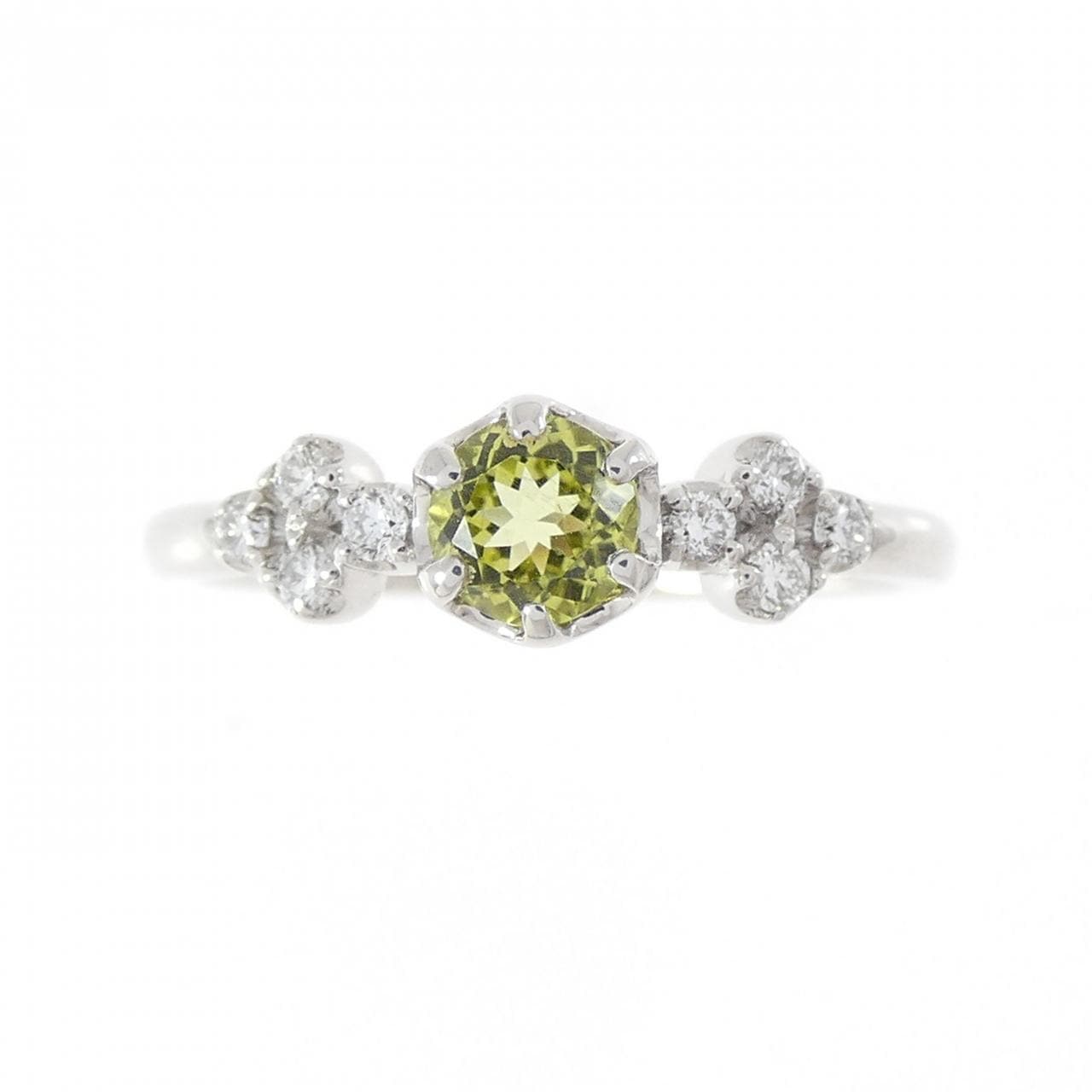 PT900 ペリドット リング 0.336CT