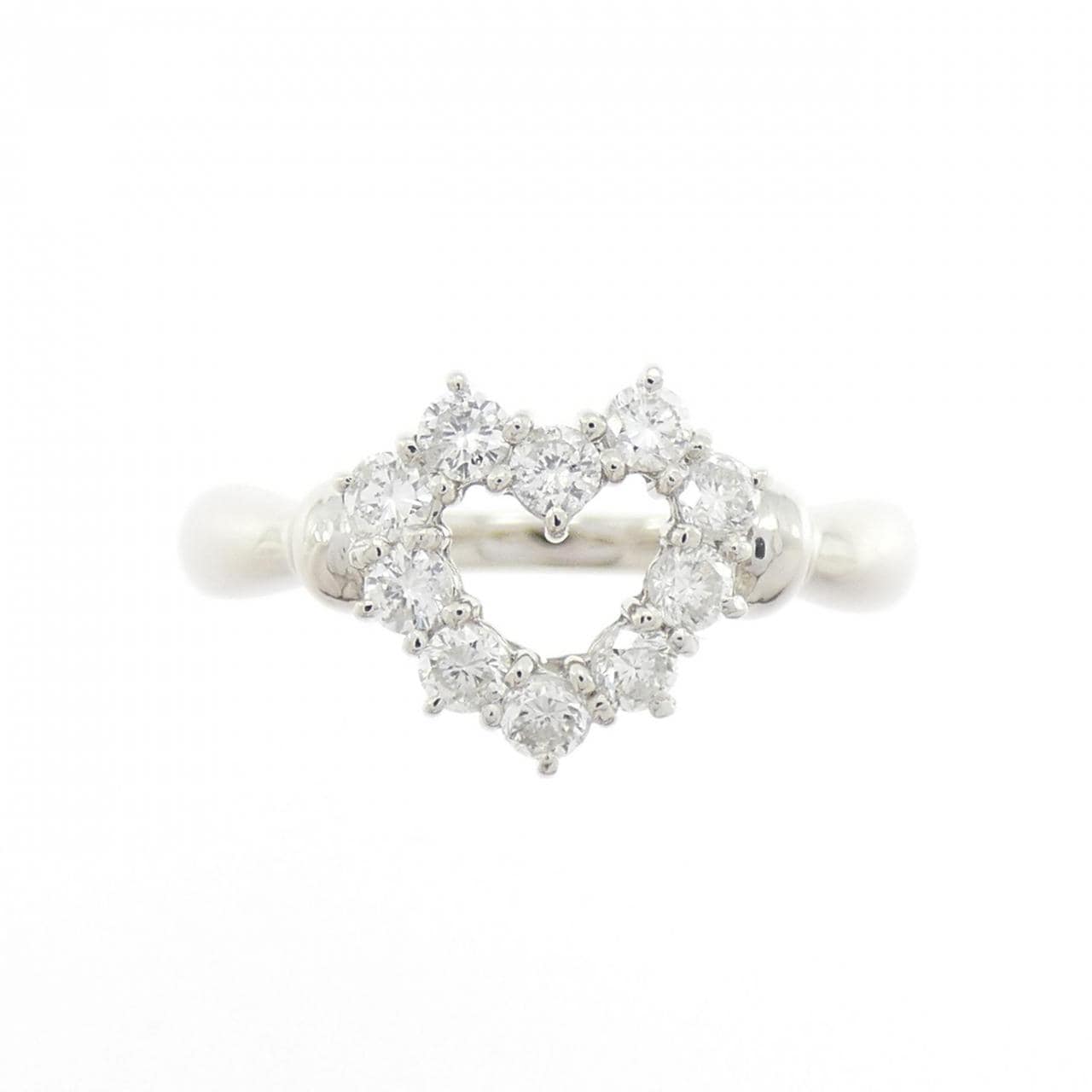 PT900 ハート ダイヤモンド リング 0.33CT