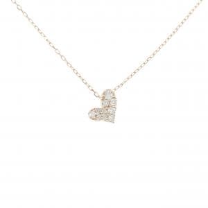 K10PG ハート ダイヤモンド ネックレス 0.14CT