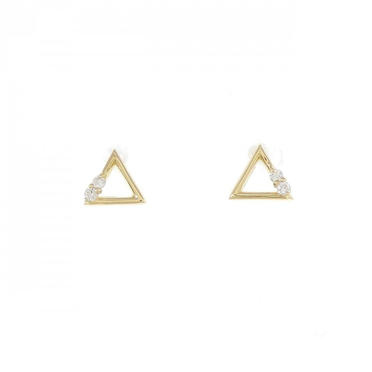 [Remake] K18YG Diamond Earrings 0.04CT