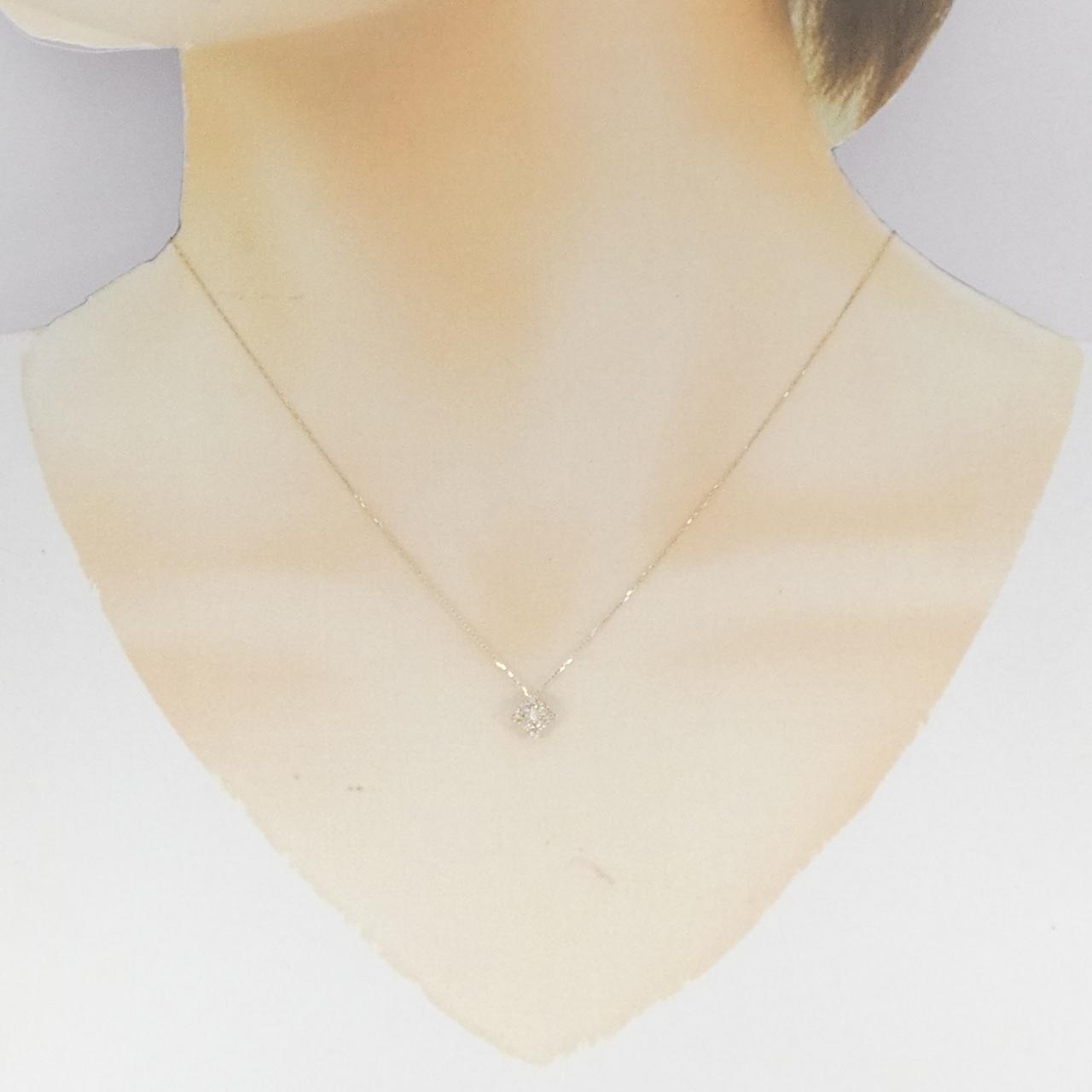 【新品】K10YG ダイヤモンド ネックレス 0.20CT
