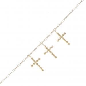 【新品】K18YG クロス ブレスレット