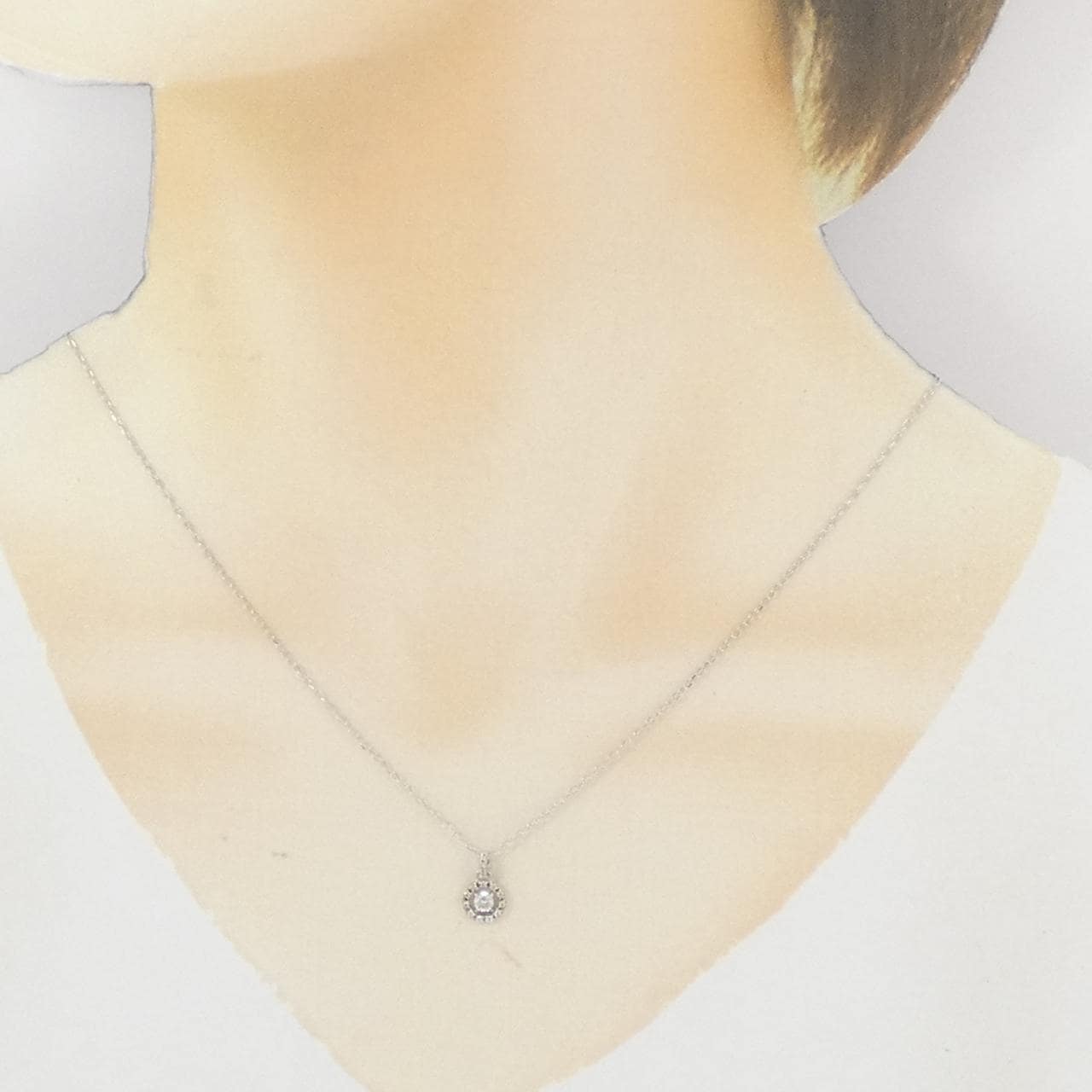 K10WG キュービック ネックレス