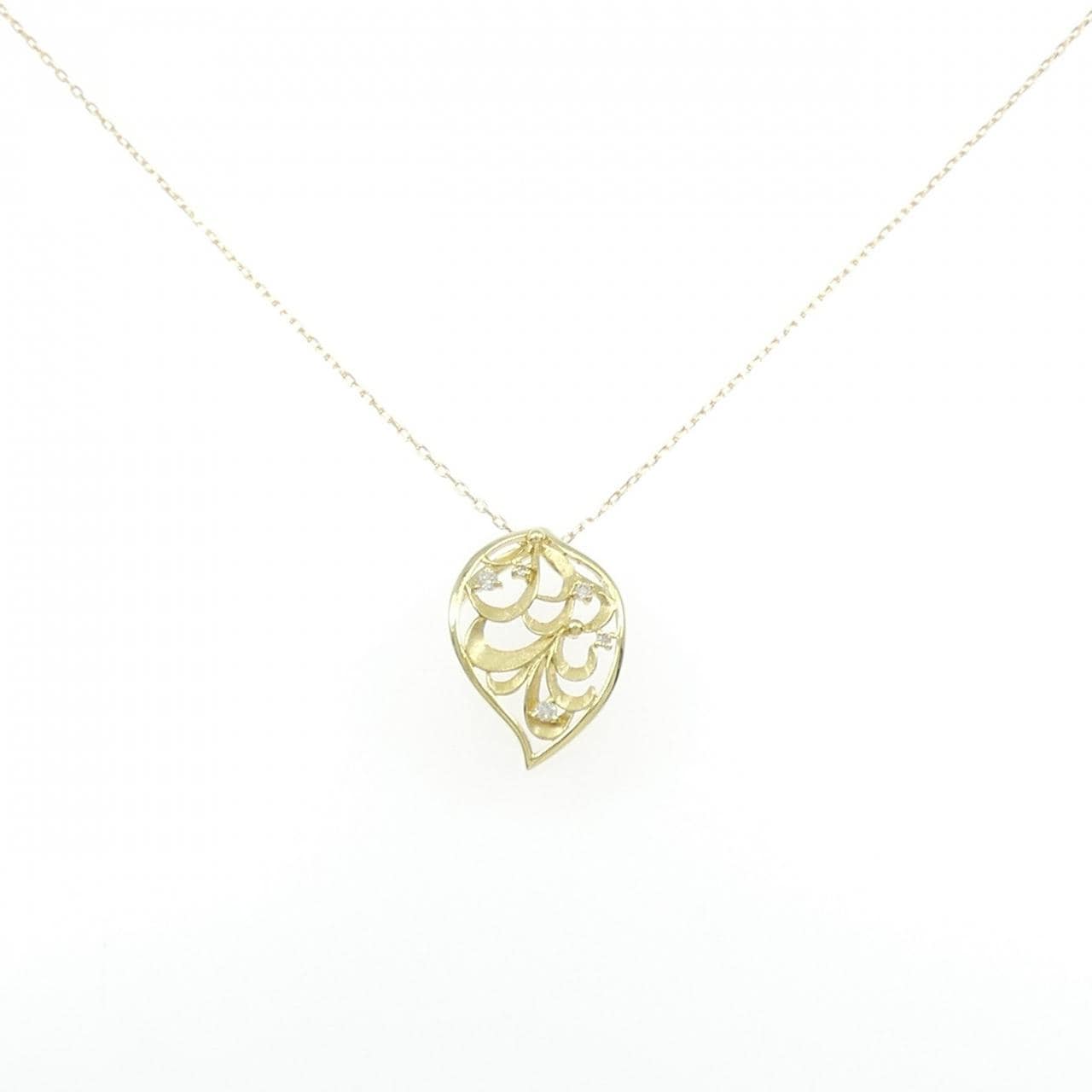 K18YG ダイヤモンド ネックレス 0.09CT