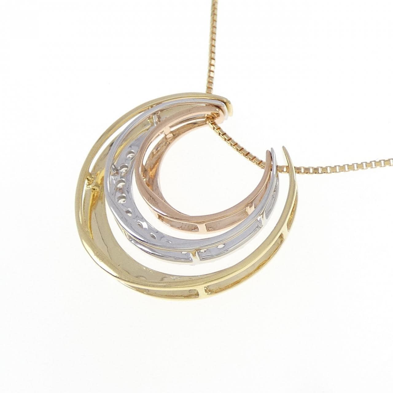 ジーエスティービー ダイヤモンド ネックレス 0.12CT