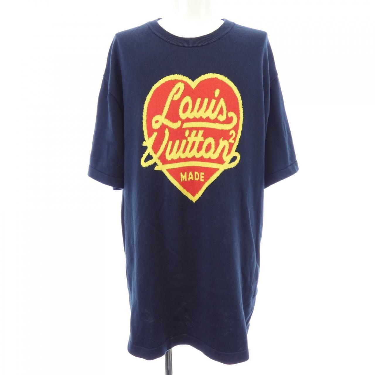 ルイヴィトン LOUIS VUITTON インタルシアジャカードハートクルーネック HMN01WJN5 NIGO ニット