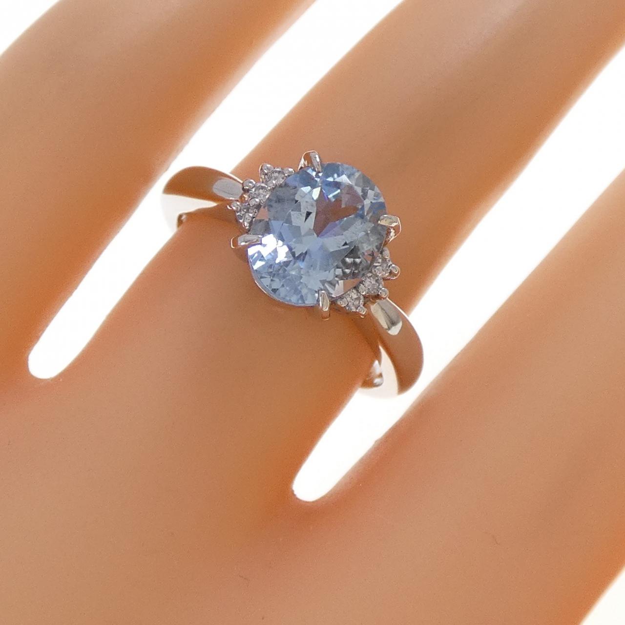 PT900 アクアマリン リング 1.60CT