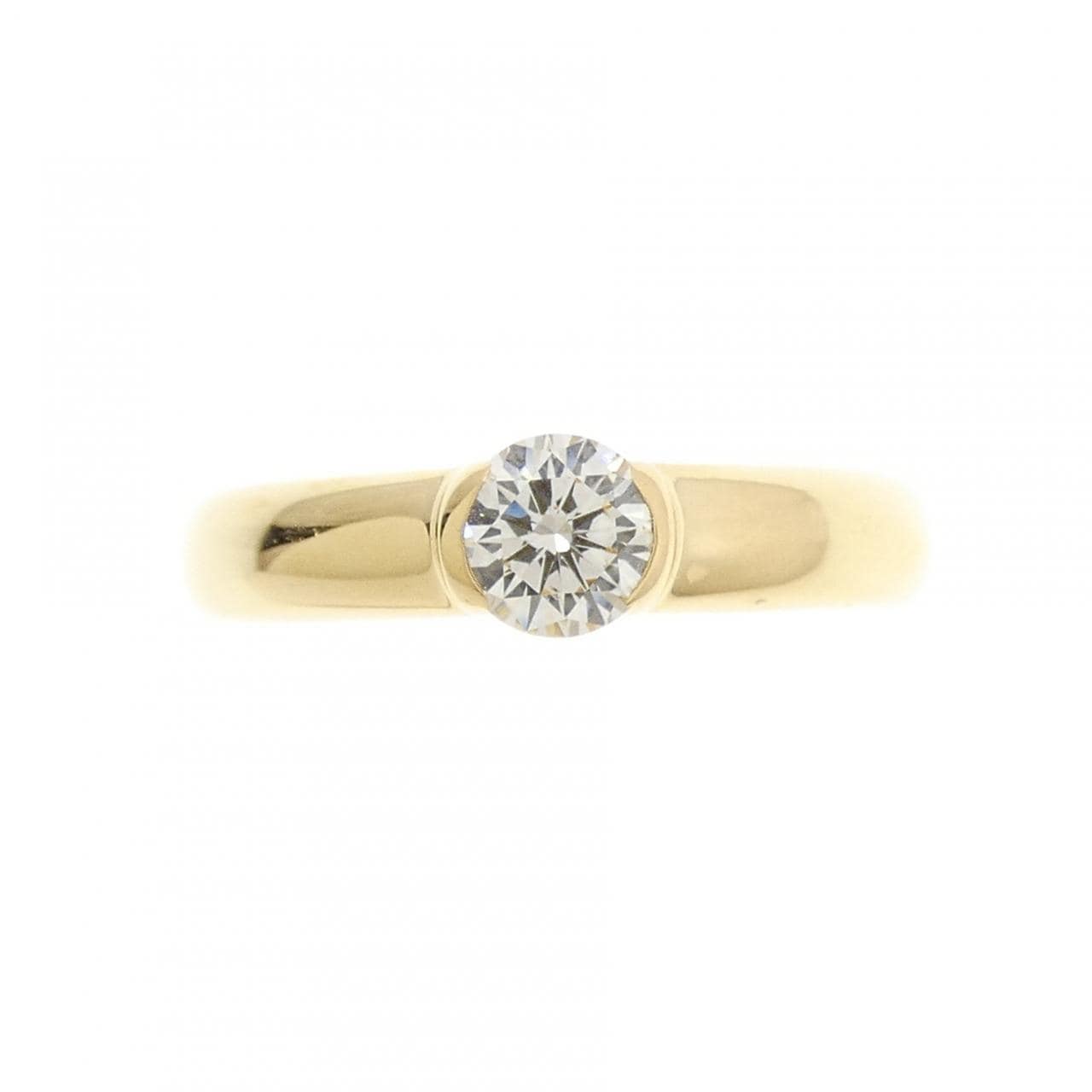 K18YG ダイヤモンド リング 0.365CT