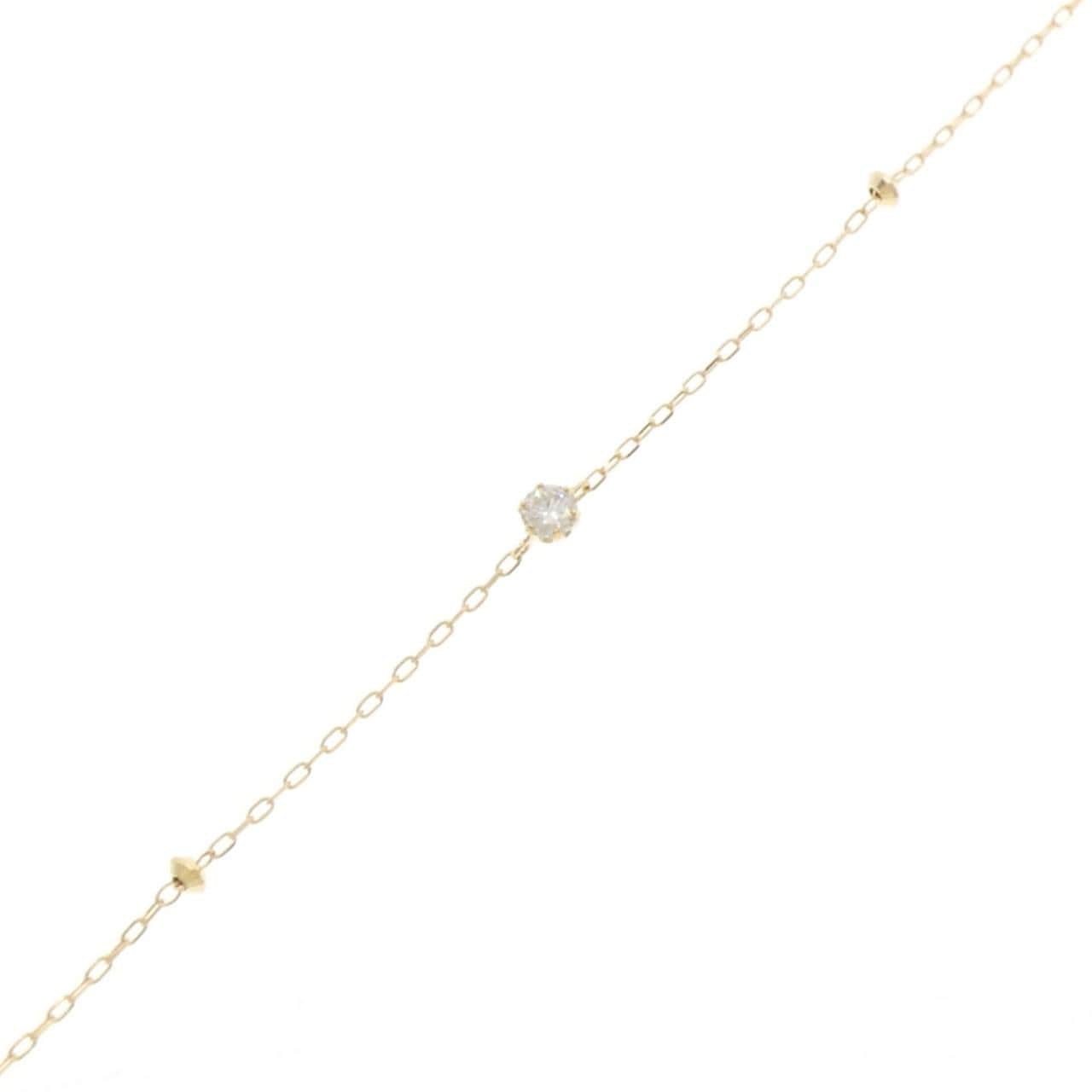 K18YG ダイヤモンド ブレスレット 0.08CT