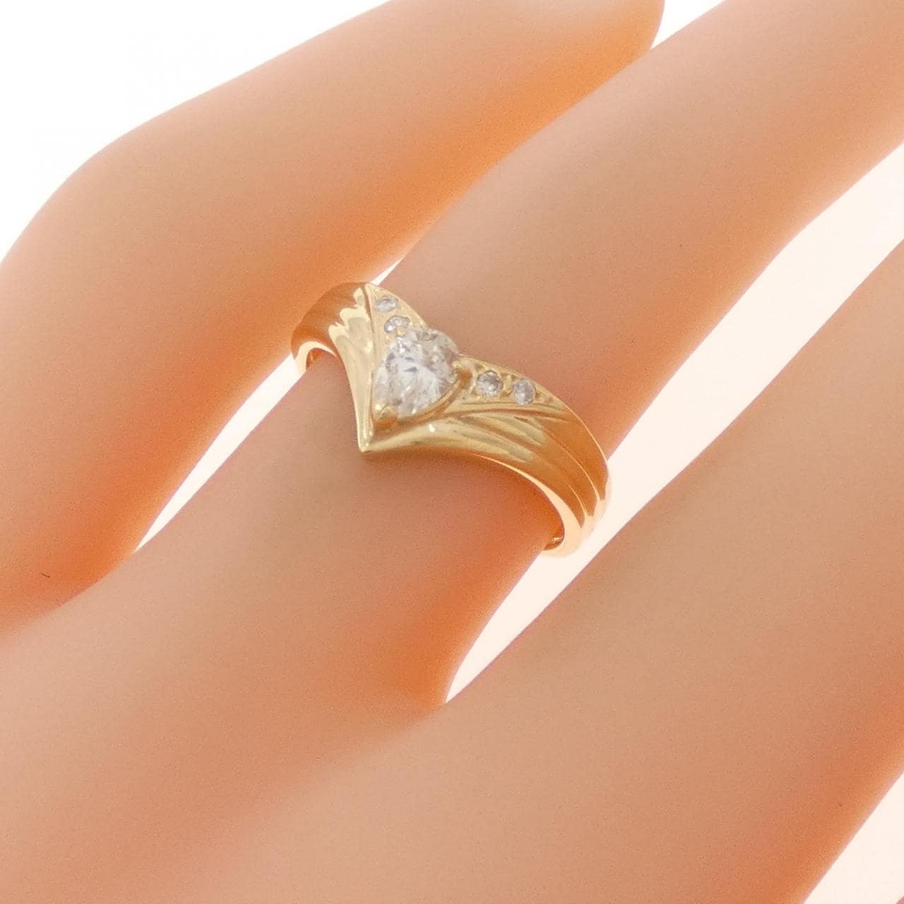 K18YG ダイヤモンド リング 0.23CT