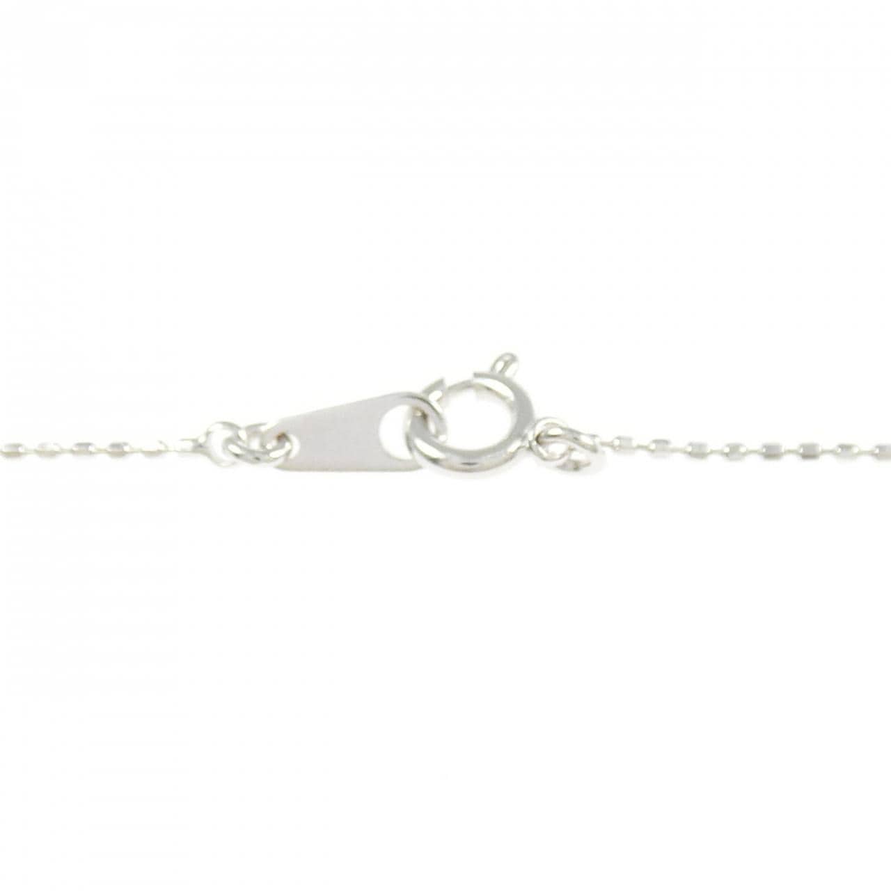 K18WG クロス ダイヤモンド ネックレス 0.50CT