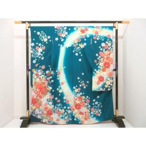 振袖　友禅金彩加工　ボカシ染