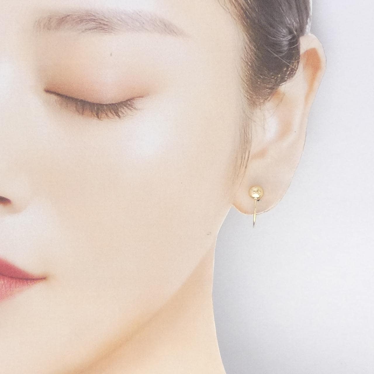 K18YG/PT イヤリング