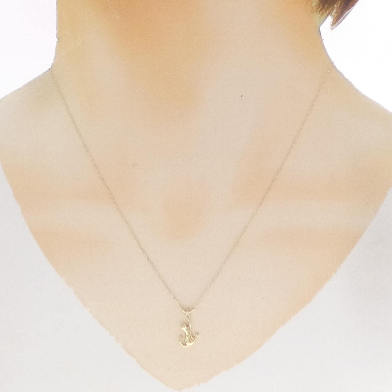K10YG キャット×スター ダイヤモンド ネックレス