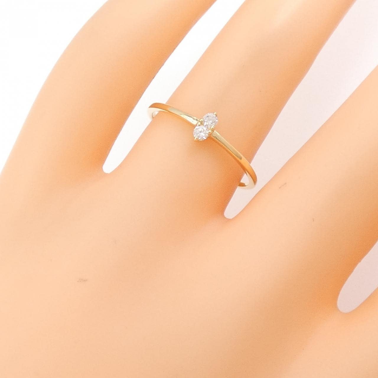 【リメイク】K18YG ダイヤモンド リング 0.06CT