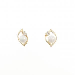 【新品】K10YG 淡水パール ピアス