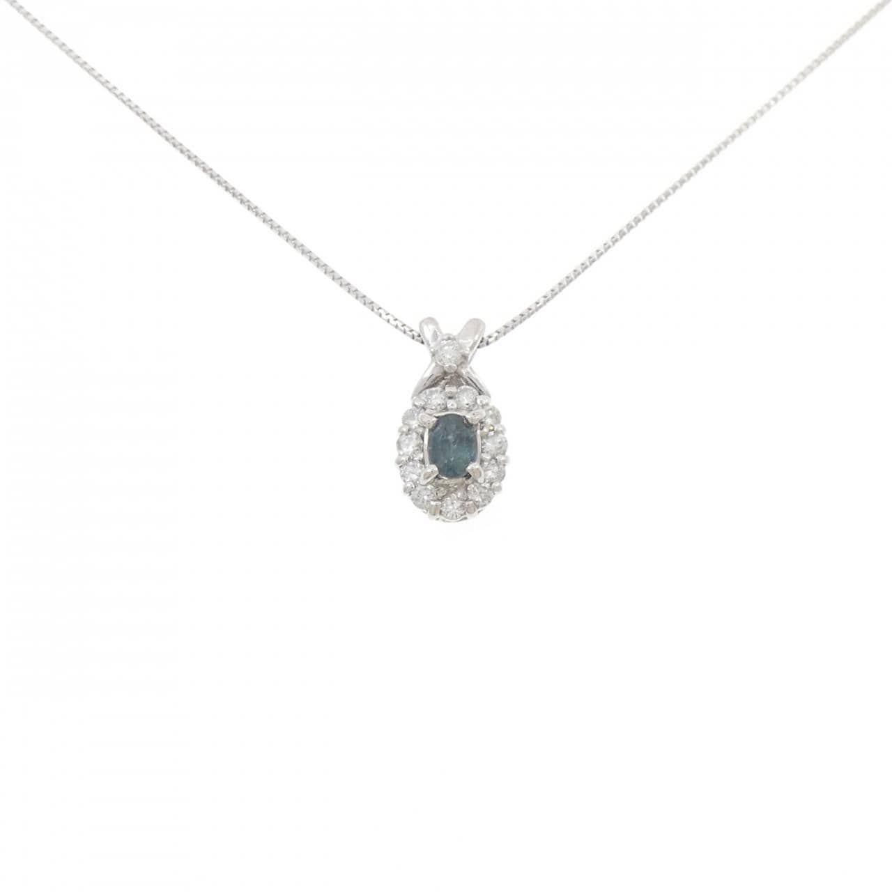 K18WG アレキサンドライト ネックレス 0.20CT