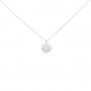 PT900/PT850 ソリティア ダイヤモンド ネックレス 0.6CT