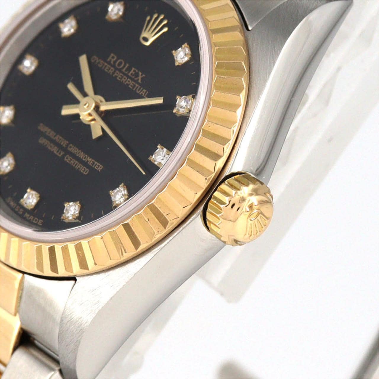 ロレックス オイスターパーペチュアル 76193G.･3 SSxYG 自動巻 P番