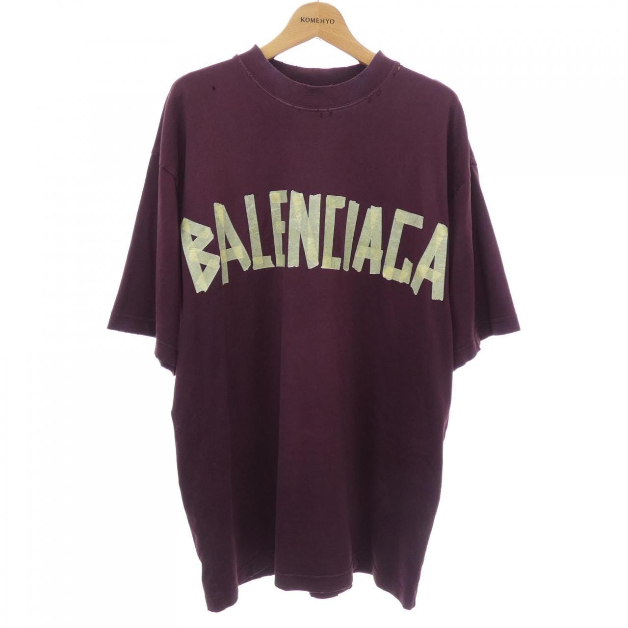 バレンシアガ BALENCIAGA TAPE TYPE Tシャツ ミディアムフィット 739784 TOVA9 UNISEX Tシャツ