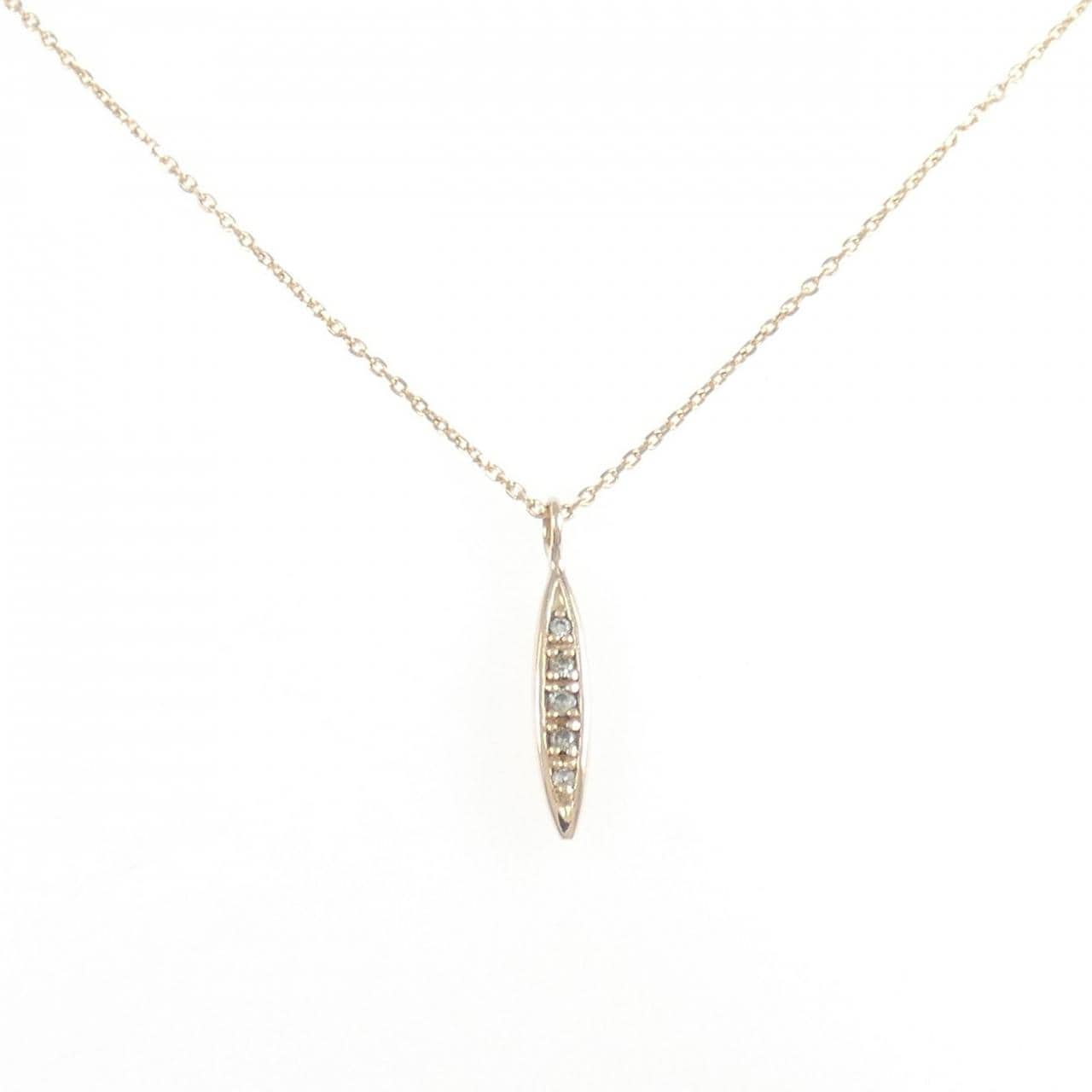 K18PG ダイヤモンド ネックレス 0.03CT