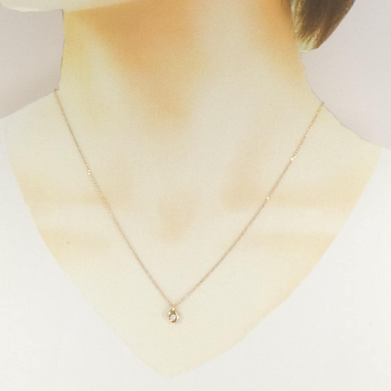 K18PG ダイヤモンド ネックレス 0.05CT