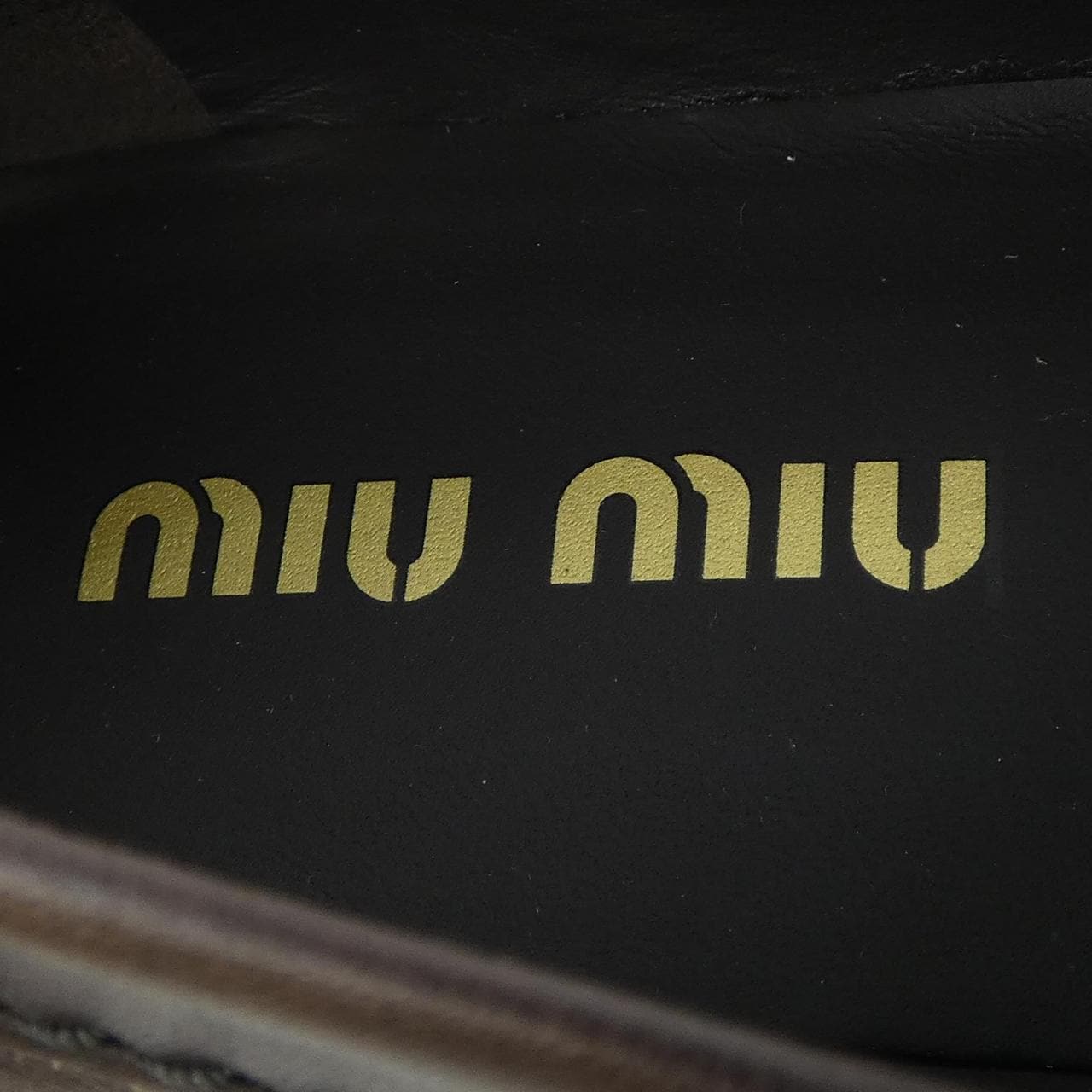 ミュウミュウ MIU MIU ペニーローファー MIU MIU ロゴ 5D773D シューズ