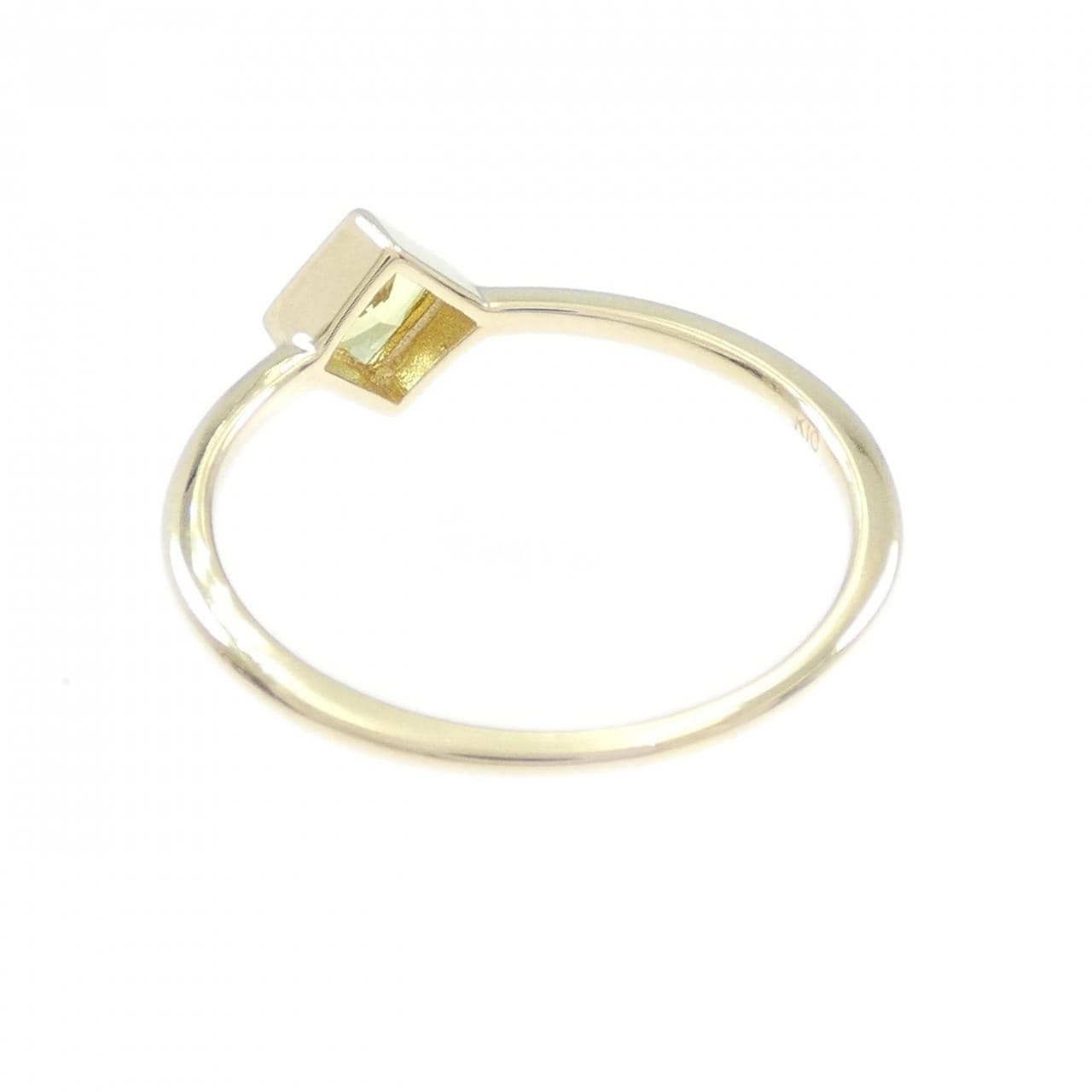 K10YG サファイヤ リング 0.36CT