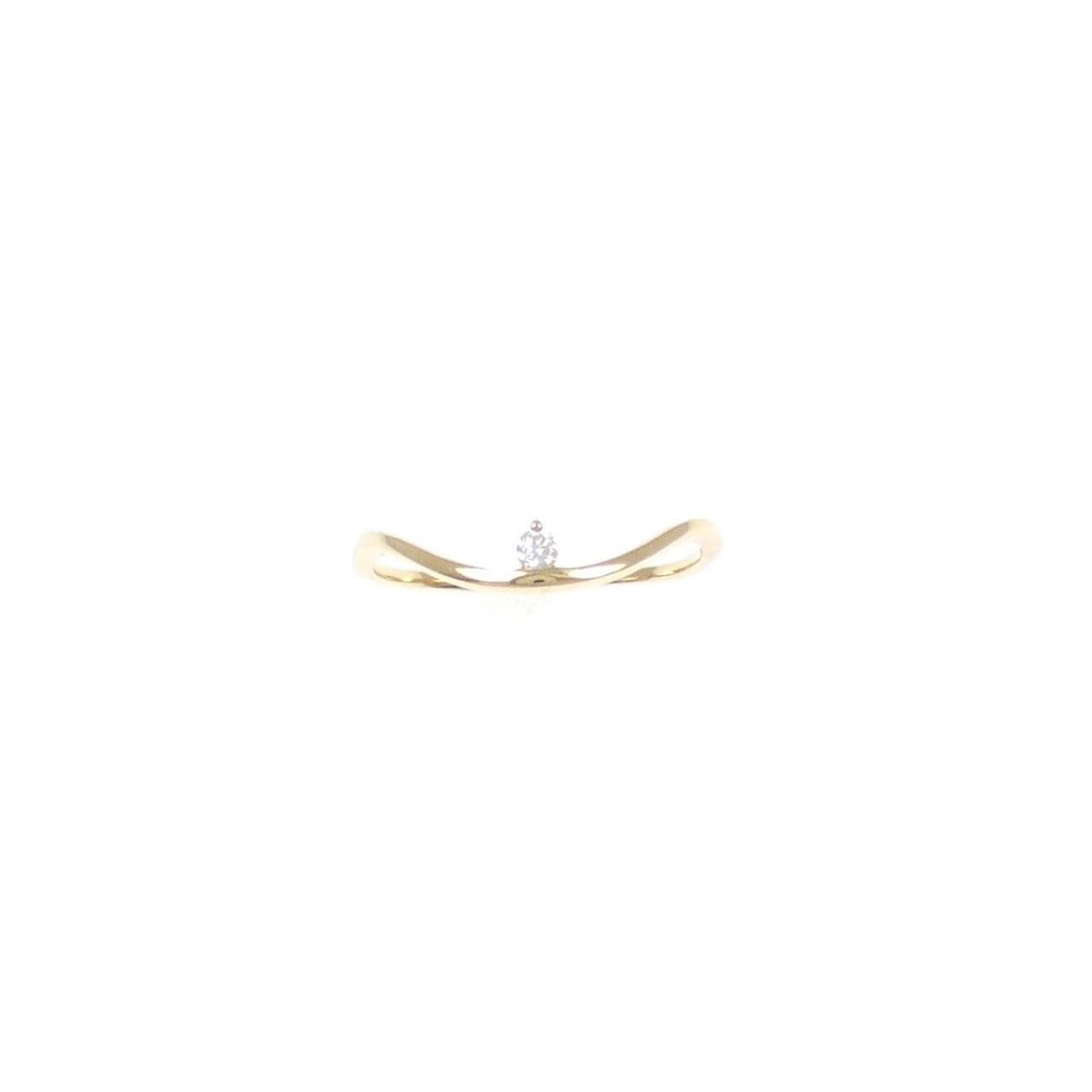 [Remake] K18YG Diamond Ring 0.03CT