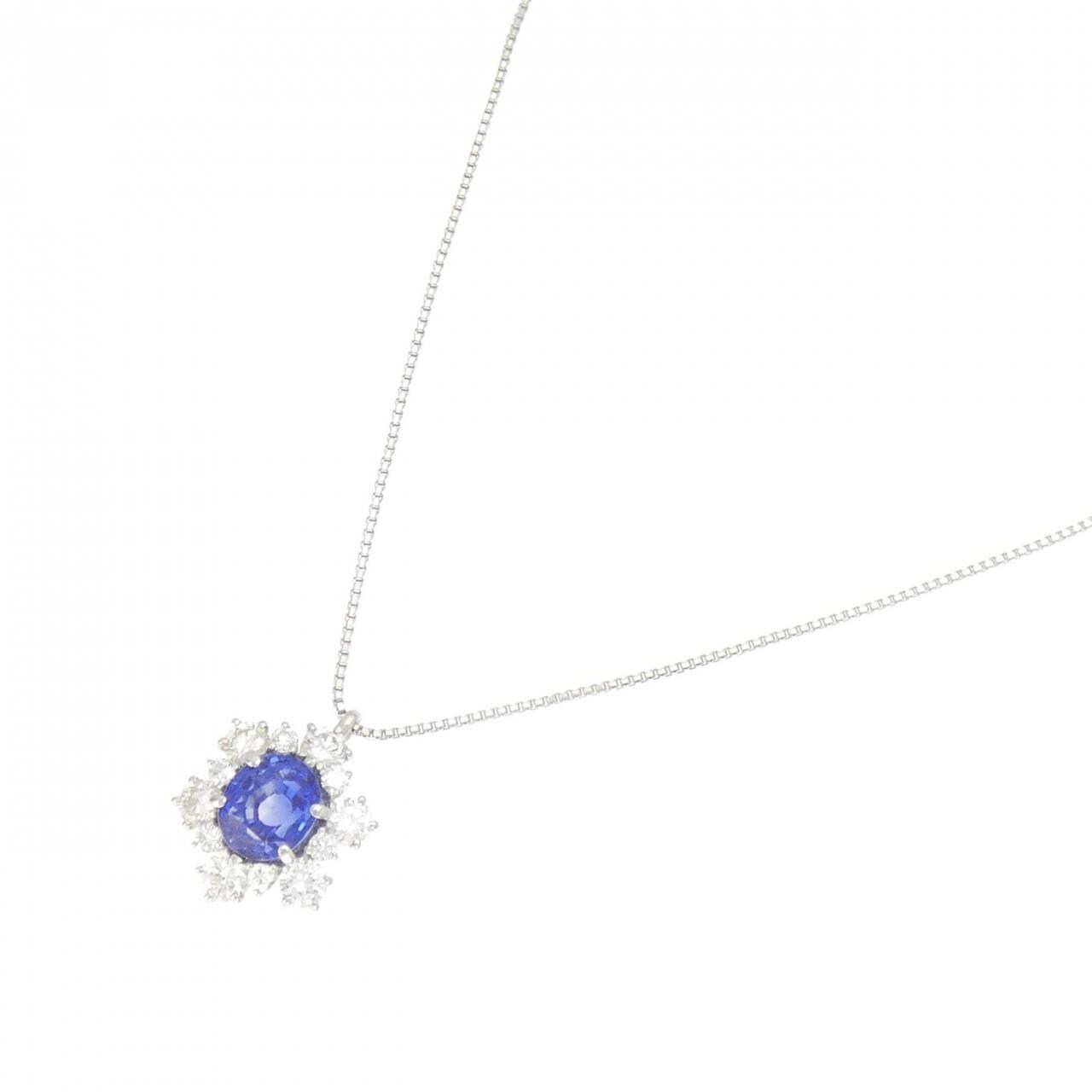 PT900/PT850 非加熱 サファイヤ ネックレス 3.68CT スリランカ産