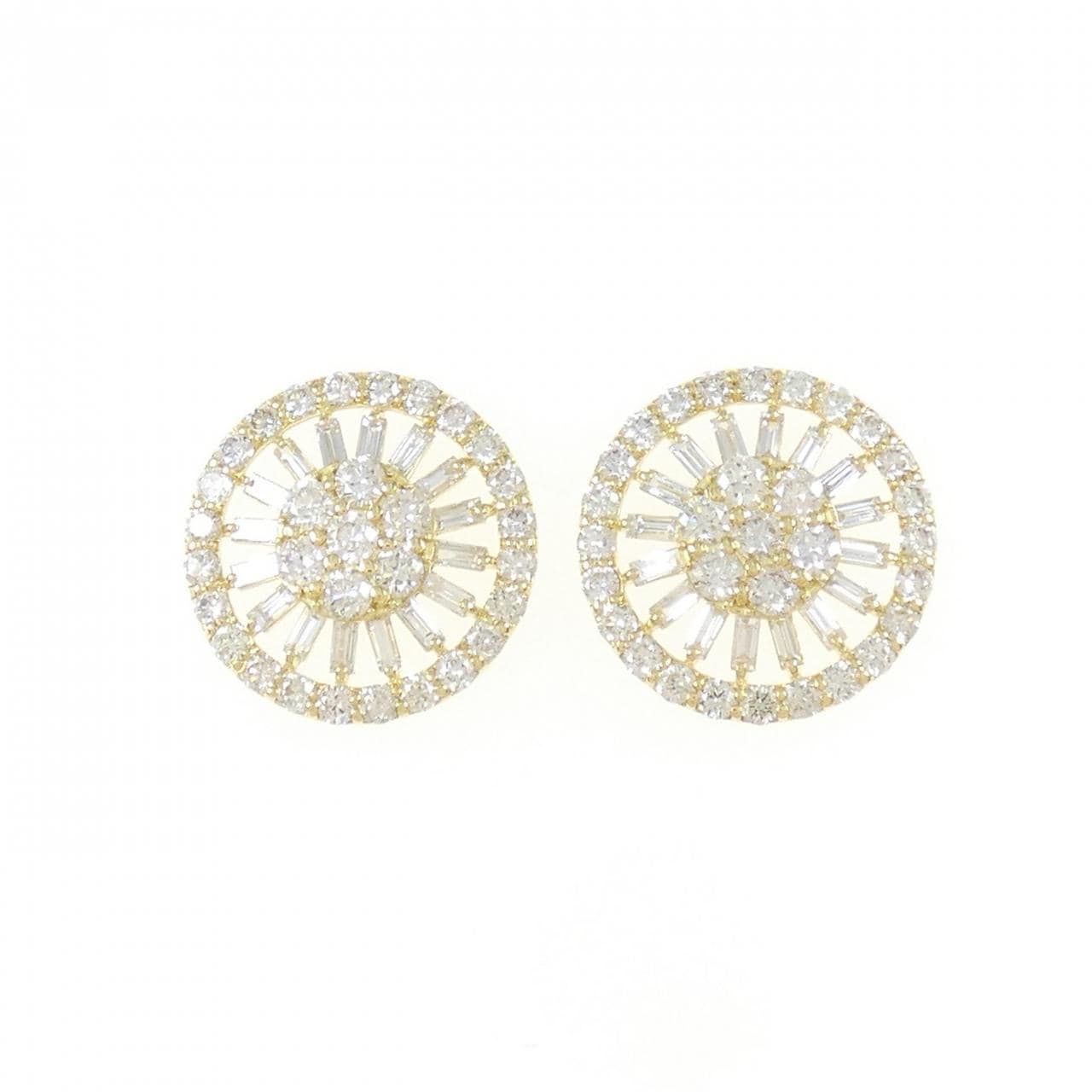 【新品】K18YG ダイヤモンド ピアス 2.00CT