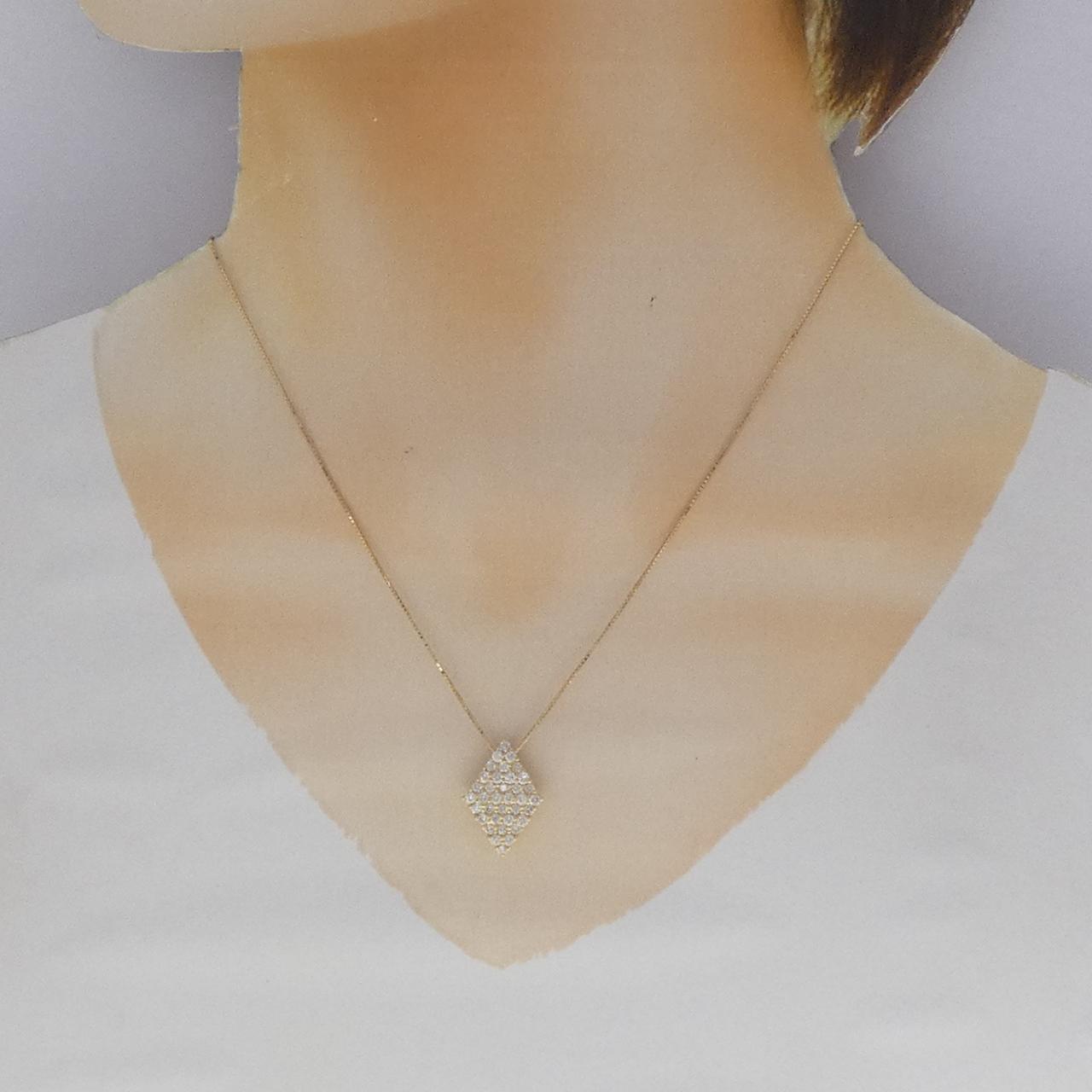 K18YG ダイヤモンド ネックレス 1.00CT