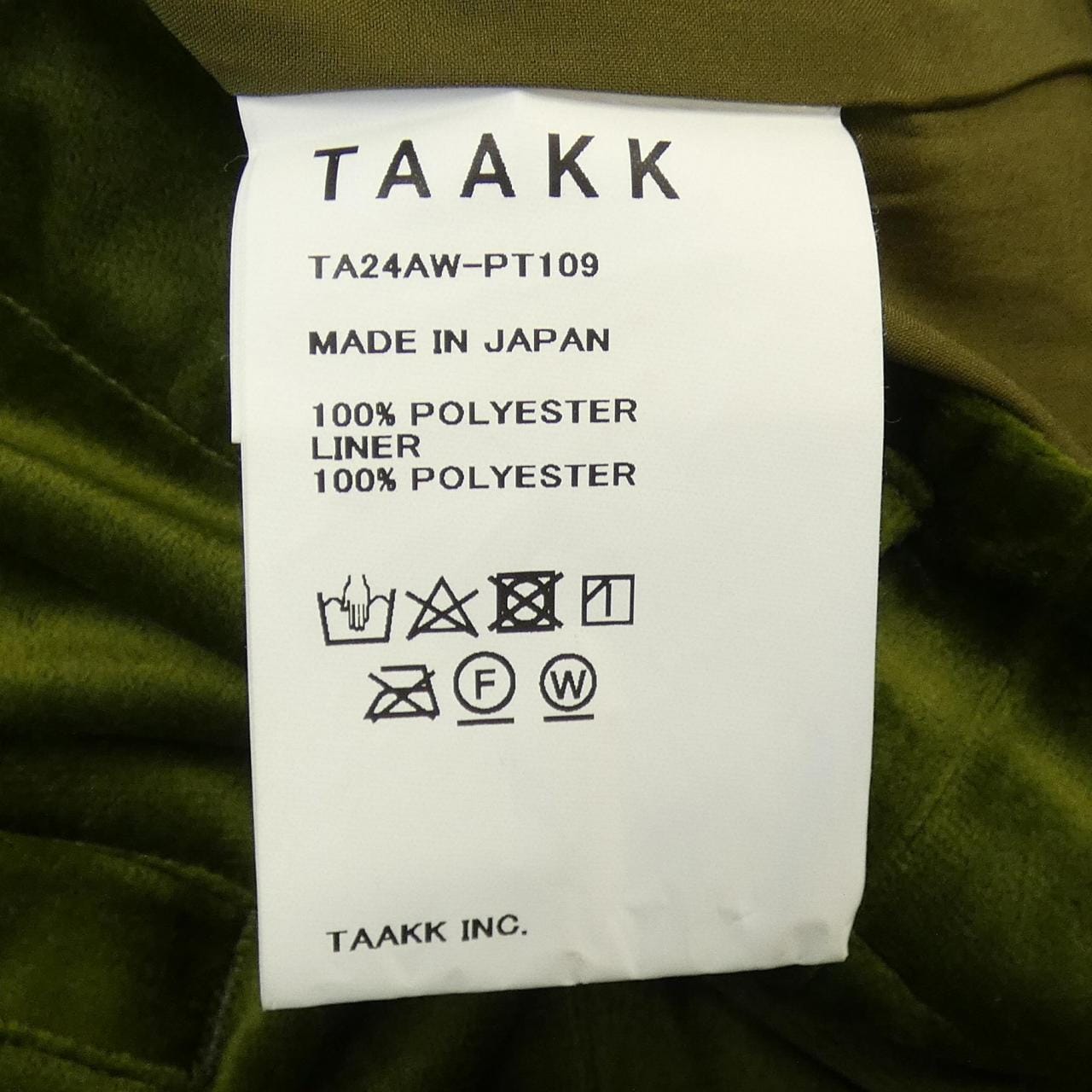 TAAKK TA24AW-PT109 パンツ