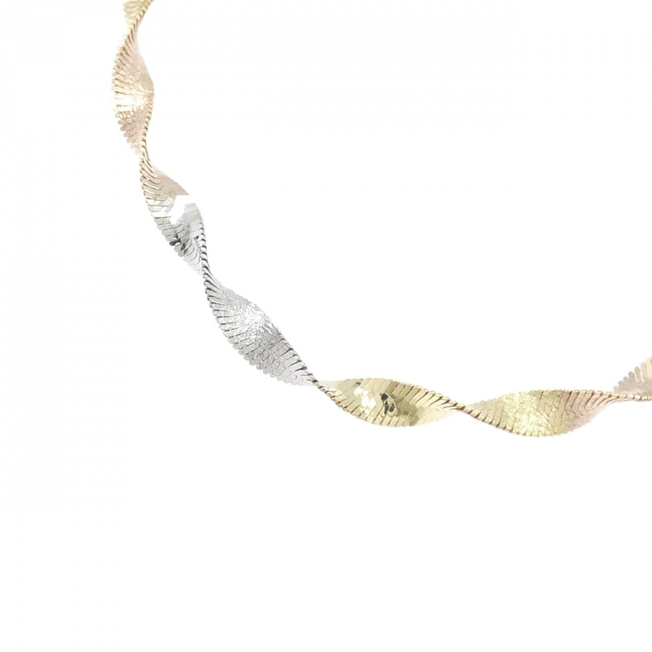 K18スリーカラー ネックレス