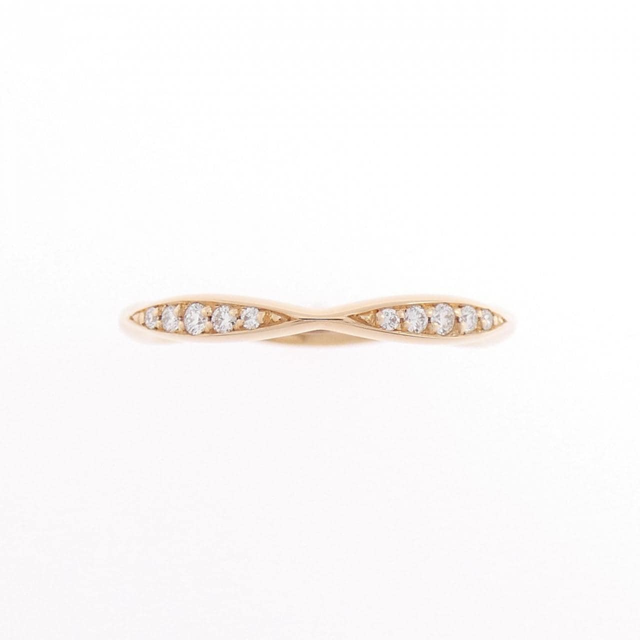 シャネル カメリア ハーフエタニティ リング