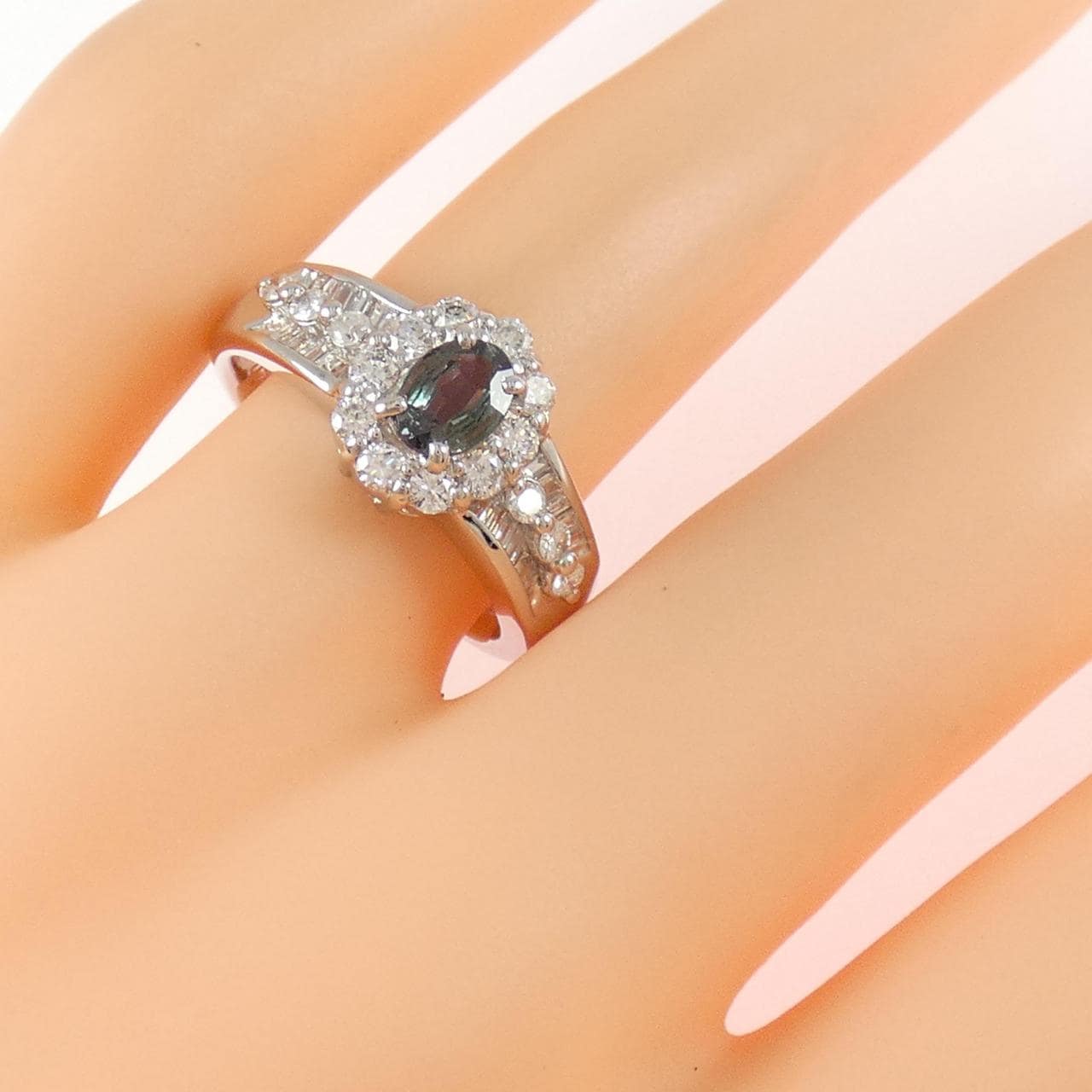 PT900 アレキサンドライト リング 0.35CT