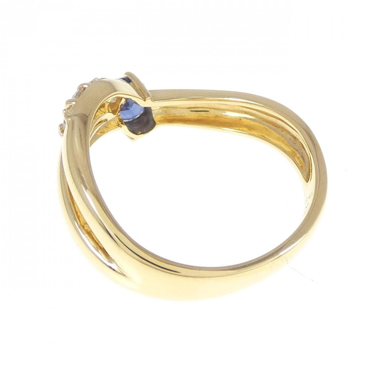 K18YG sapphire ring 0.48CT