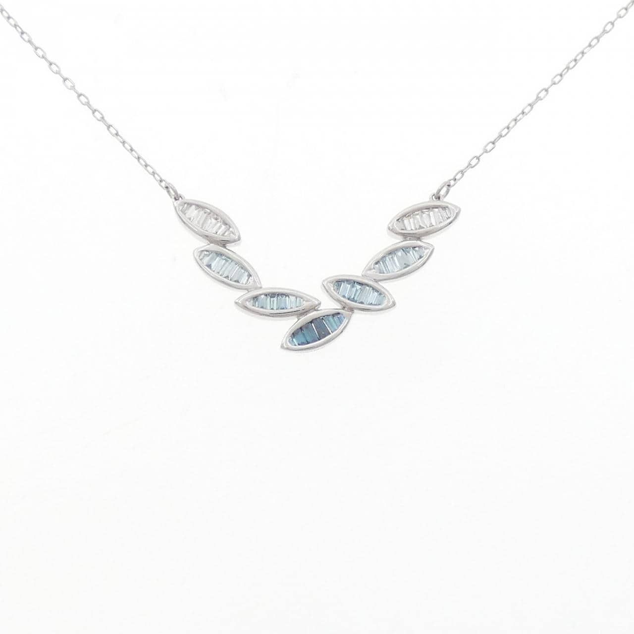 K18WG ダイヤモンド ネックレス 0.40CT