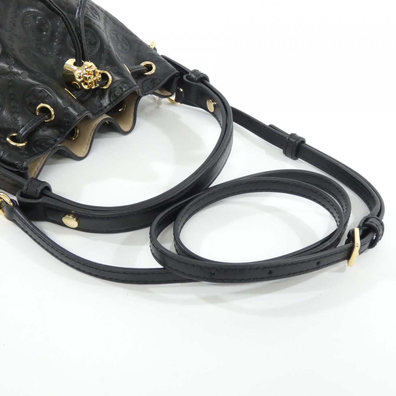 【新品】トリーバーチ T モノグラム レザー ミニ バケット バッグ 158530 バッグ
