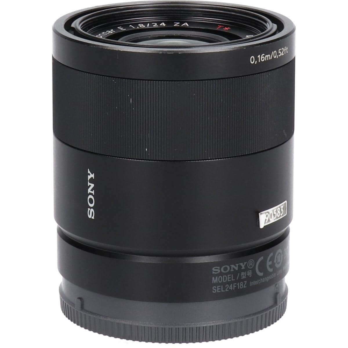Ｅ２４ｍｍ　Ｆ１．８ＺＡ（ＳＥＬ２４Ｆ１８Ｚ）