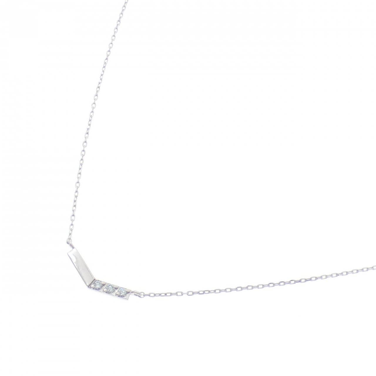 K10WG ダイヤモンド ネックレス 0.03CT