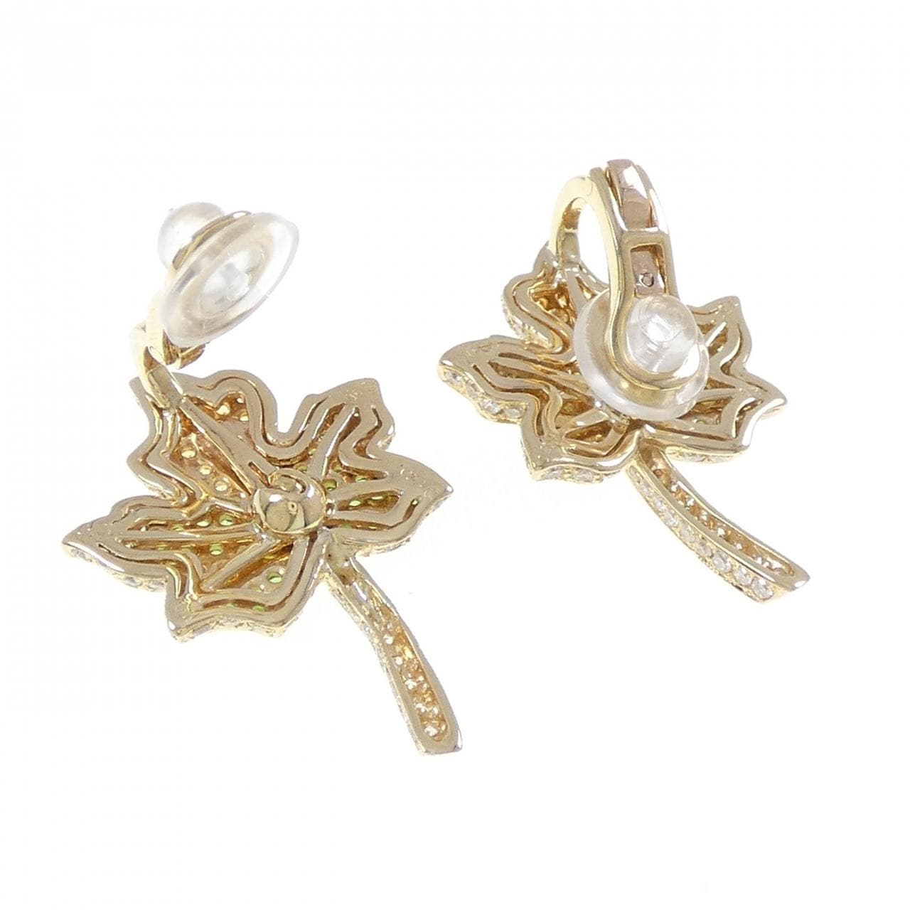 K18YG カラーストーン イヤリング