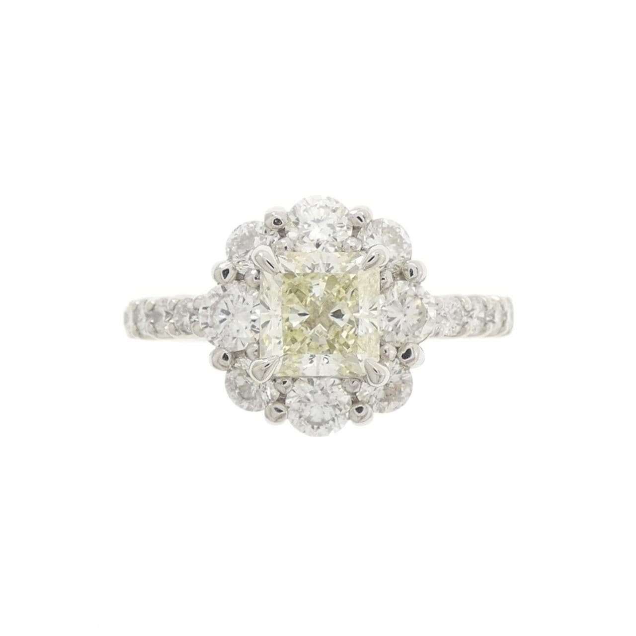 PT900 ダイヤモンド リング 1.083CT M SI1 ファンシーカット