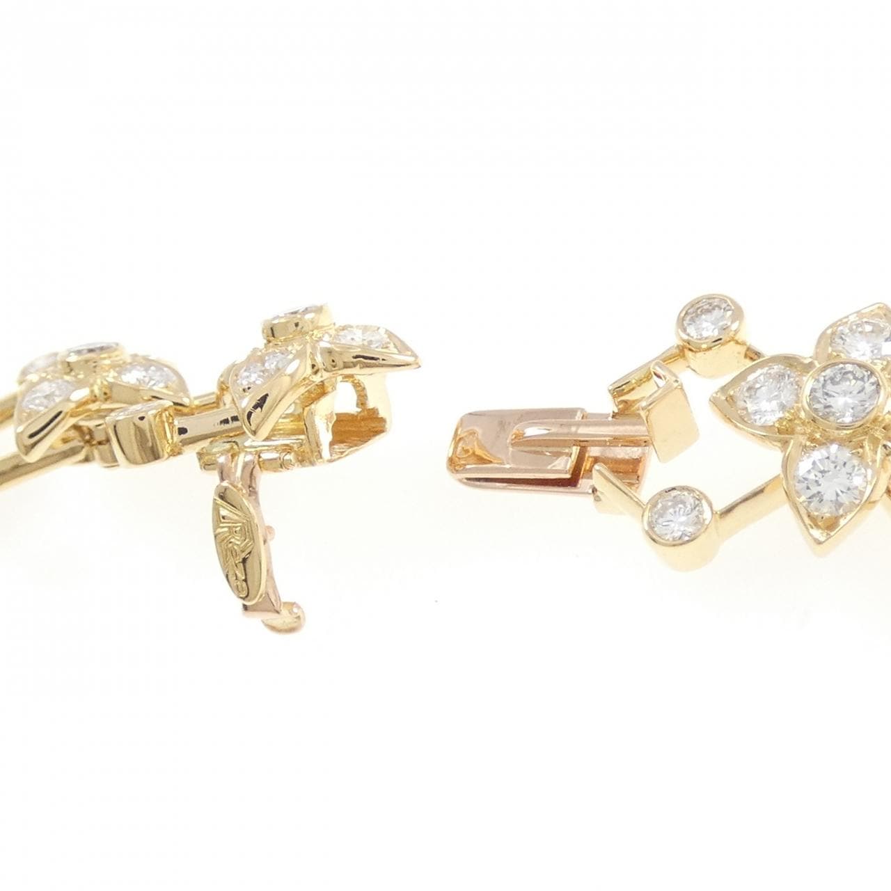 750YG フラワー ダイヤモンド ネックレス 12.94CT