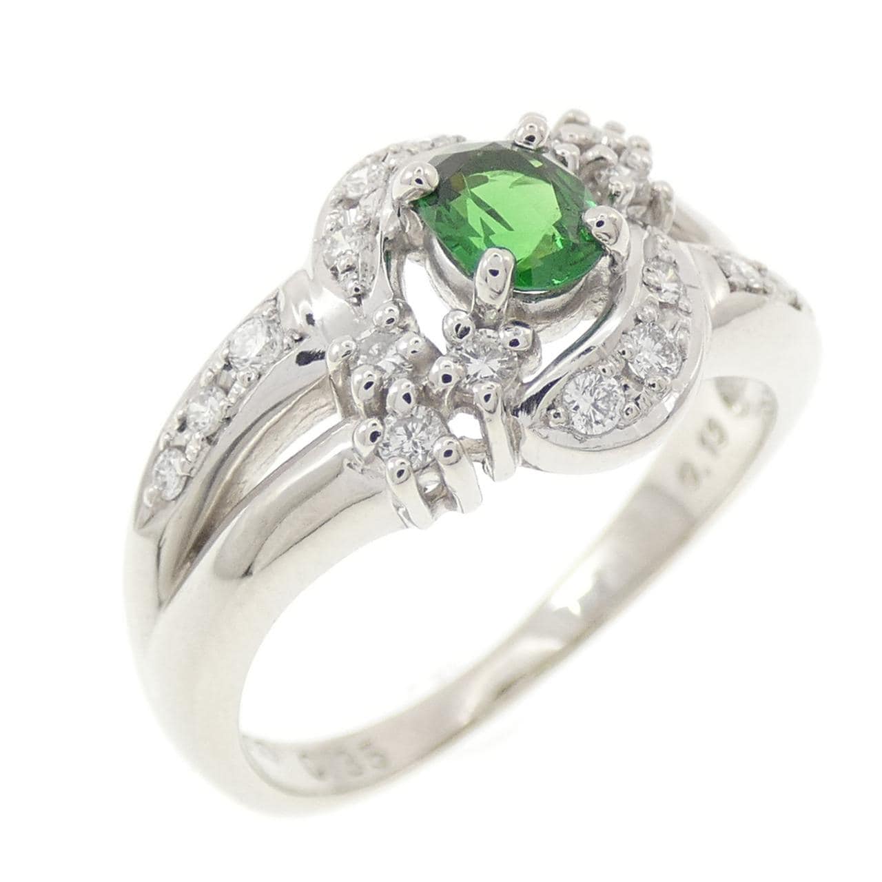タサキ ガーネット リング 0.35CT