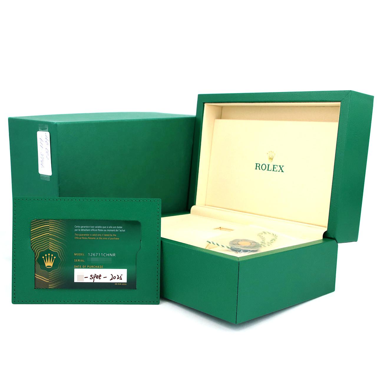 ロレックス GMTマスターⅡ 126711CHNR SSxPG 自動巻 ランダム番