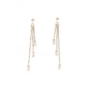 K18PG ダイヤモンド ピアス 0.20CT